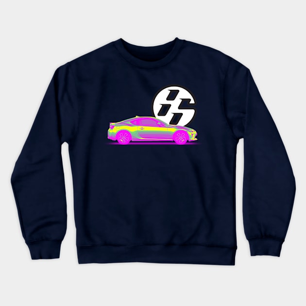 GT86 Body Lemon Violet Crewneck Sweatshirt by CharlieCreator